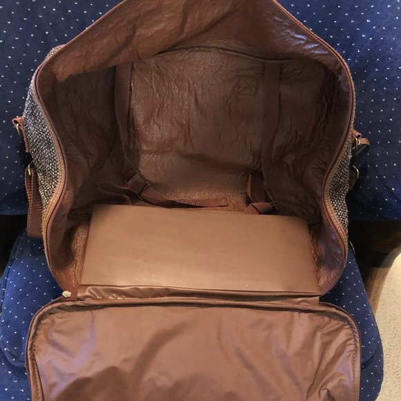 VNTG*JAGUAR LARGE ZIP LUGGAGE BAG Bags Vintage Jaguar Luggage Lrg